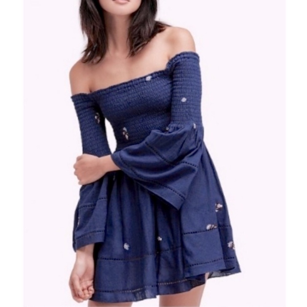 Free People White Flowy Dress